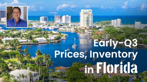 Early-Q3 Prices up, Inventory Improves in Florida Unlimited Mortgage Lending